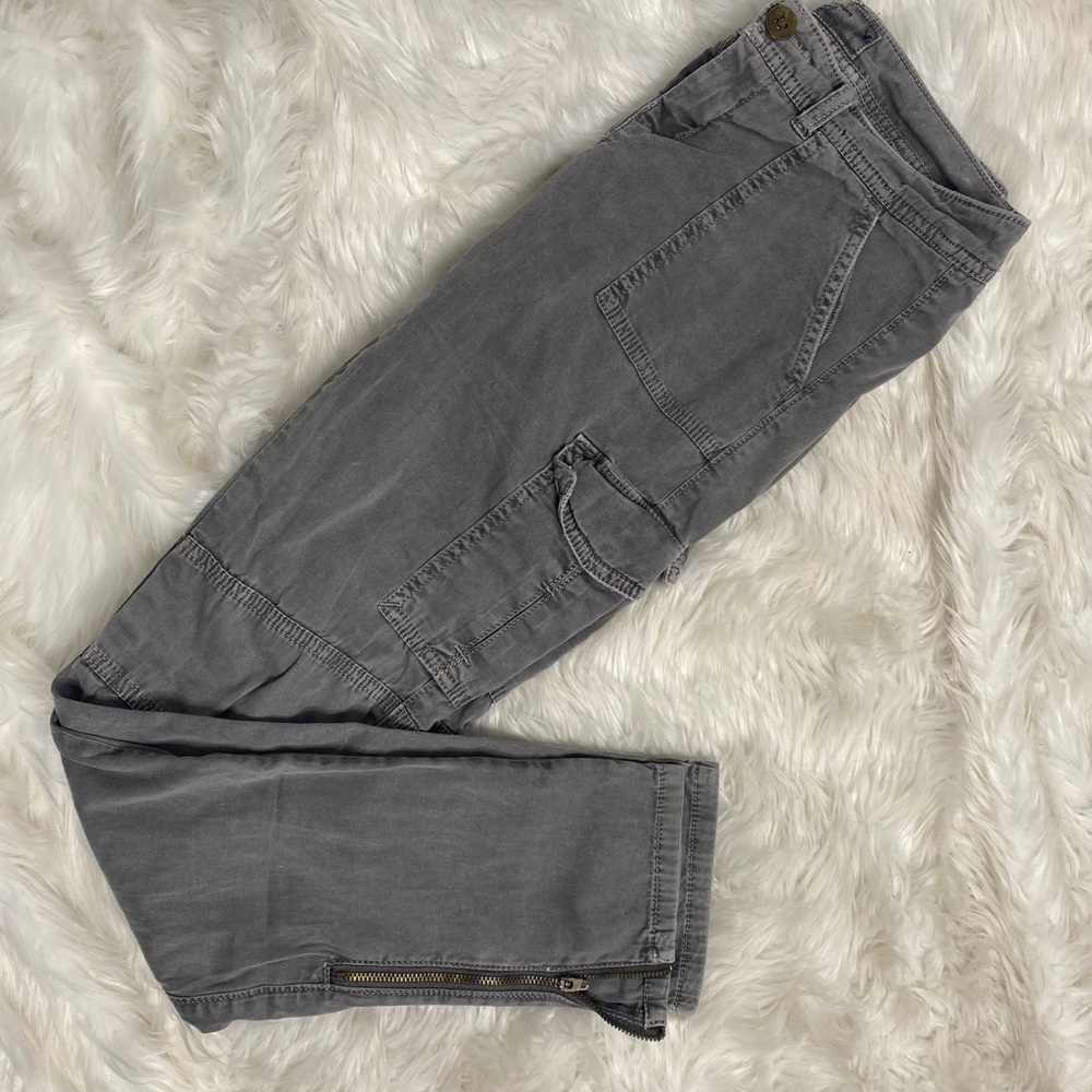Gray cargo pants